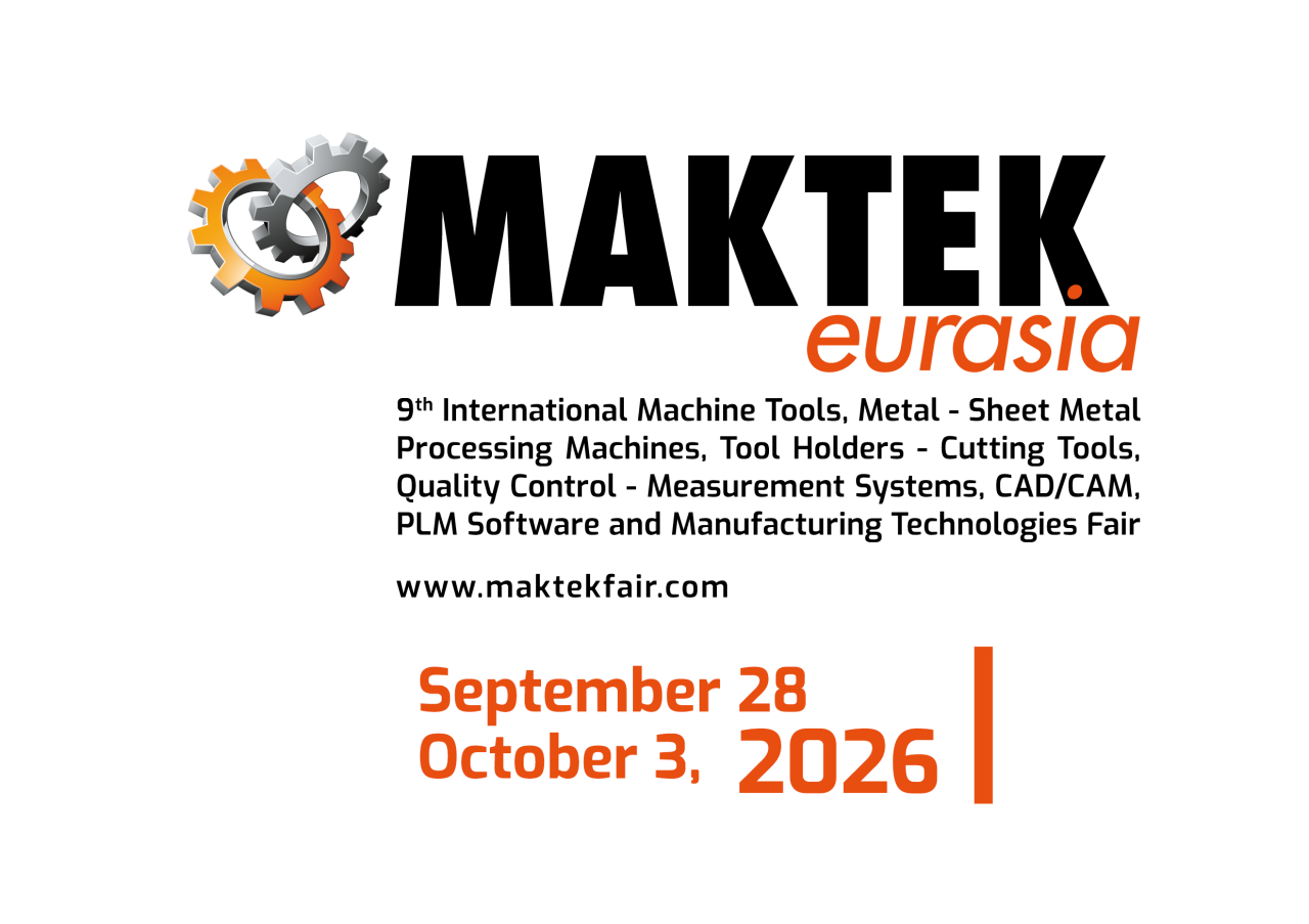 MAKTEK Eurasia 2026 açıklamalı İngilizce logo