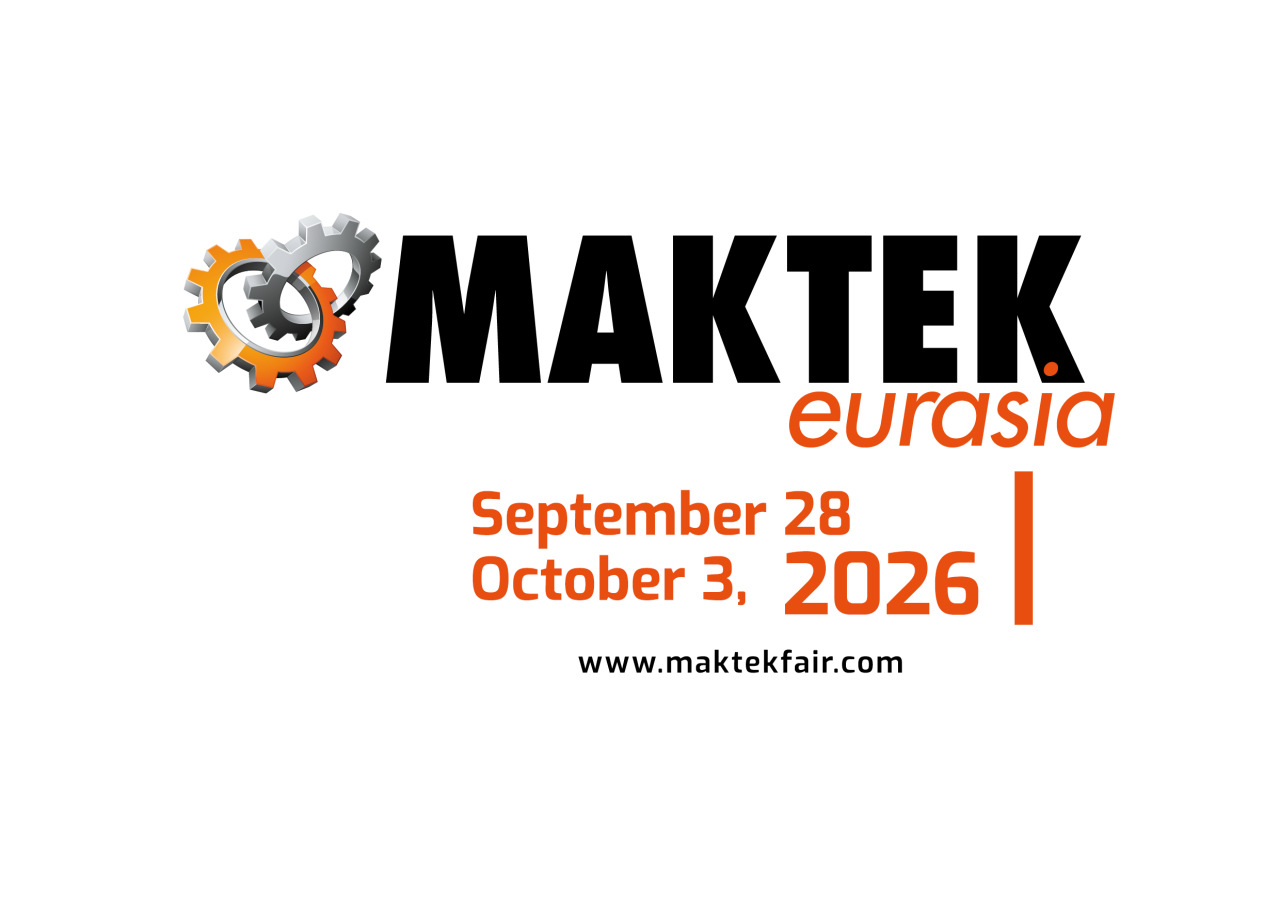 MAKTEK Eurasia 2026 tarihli İngilizce logo